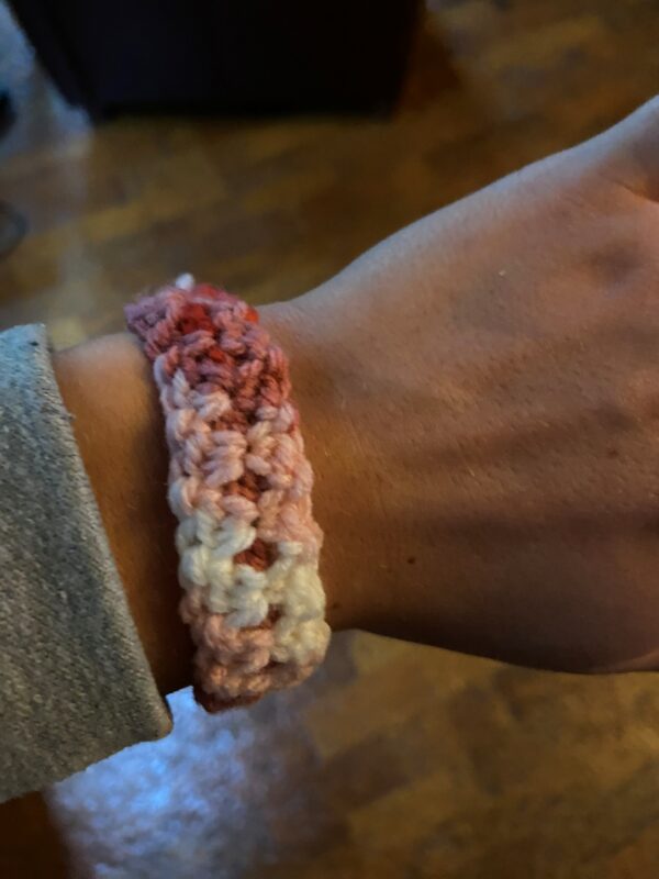 Gehaakte armband multicolor - Afbeelding 2