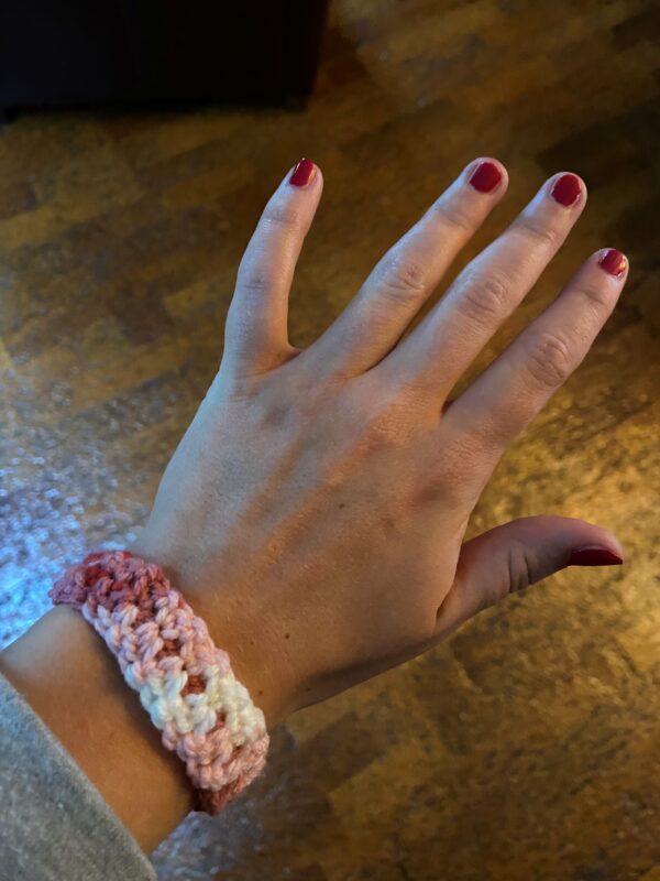 Gehaakte armband multicolor - Afbeelding 4