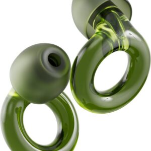 ALT tekst: Loop Engage 2 oordopjes &ndash; groen &ndash; comfortabel en discreet voor dagelijks gebruik